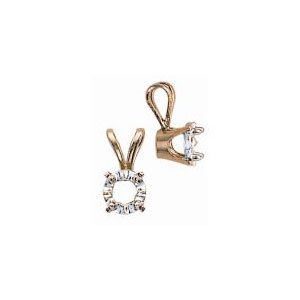 Pin-Top Illusion 4 Prong Pendant
