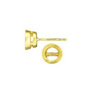 Round Bezel Earring with Bearing