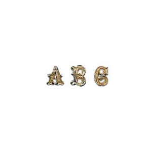 Script Letter with Screw (A-Z)