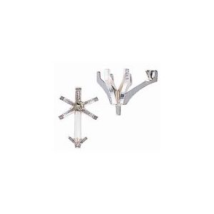 Pear Shape Centre Head with Peg and V-End